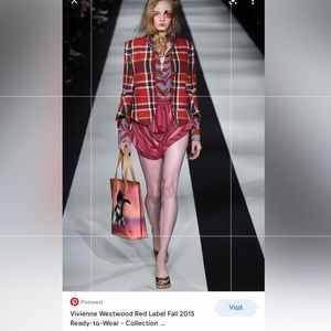Vivienne Westwood SET JKT/SKIRT runway Red Label Tartan NWT AW15
